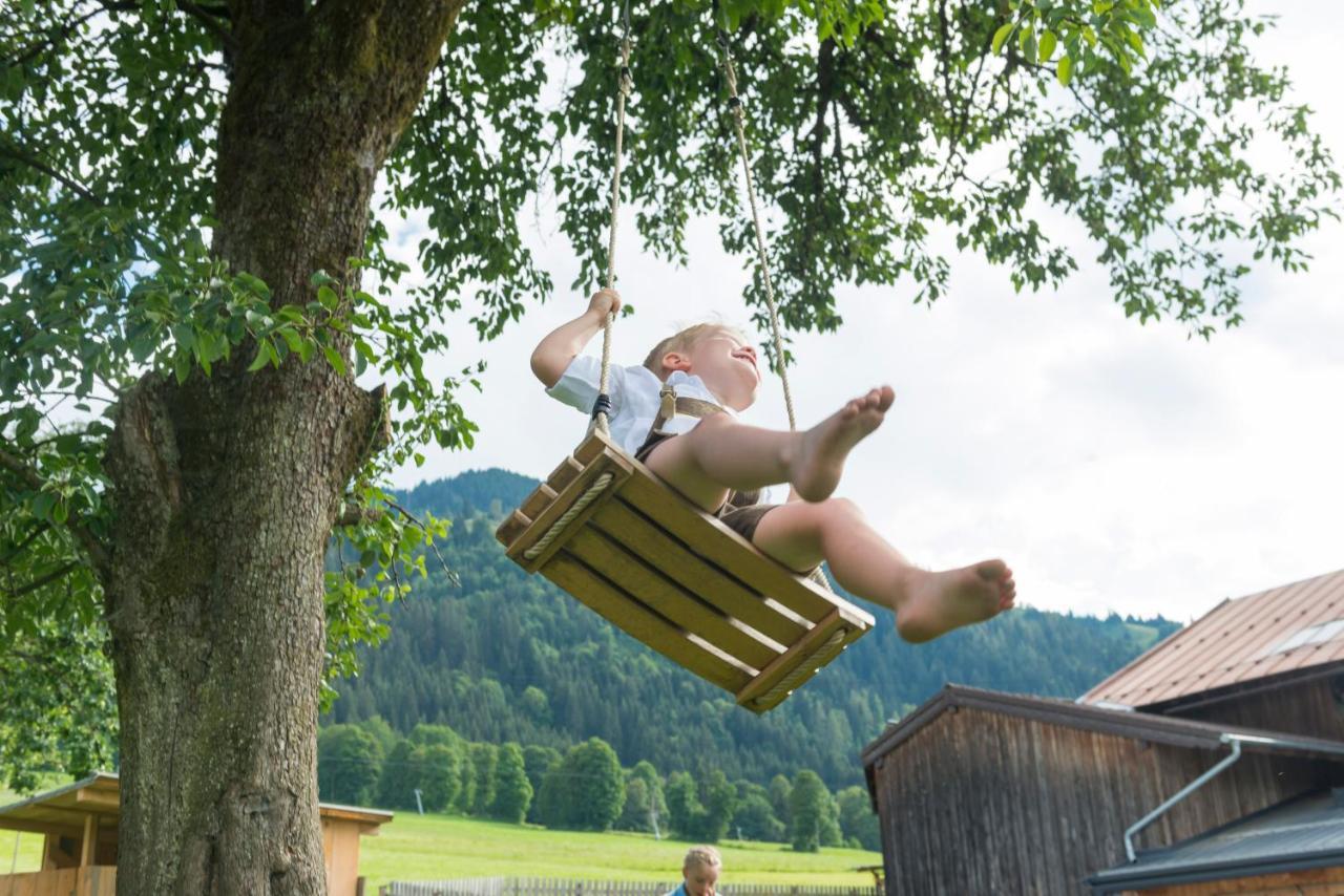 Vila Hartlhof Urlaub Am Baby- Und Kinderbauernhof Niederau Exteriér fotografie