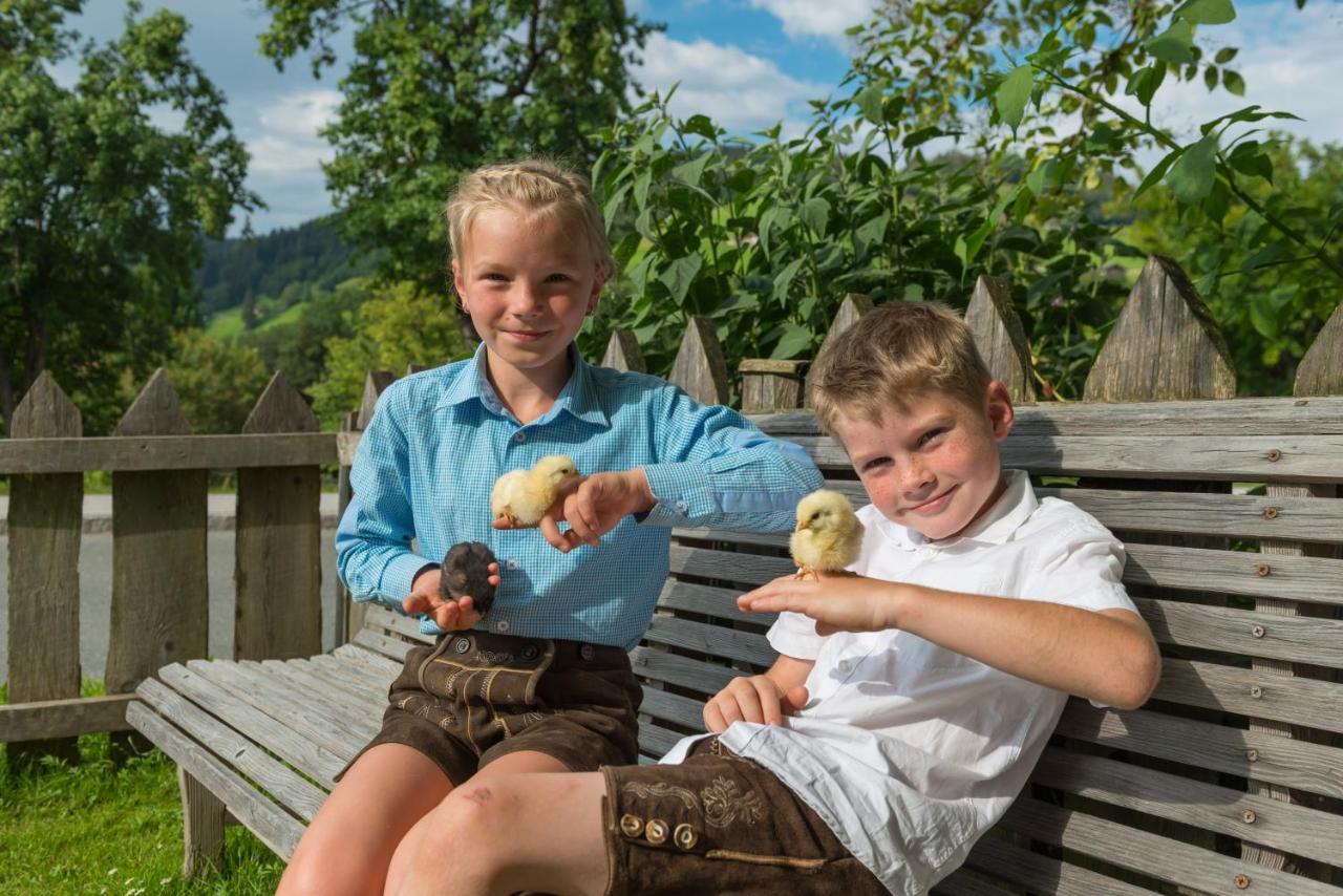 Vila Hartlhof Urlaub Am Baby- Und Kinderbauernhof Niederau Exteriér fotografie